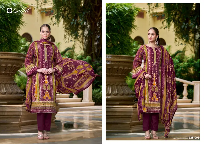 Shifaa By Zulfat Jam Cotton Printed Dress Material Orders In India